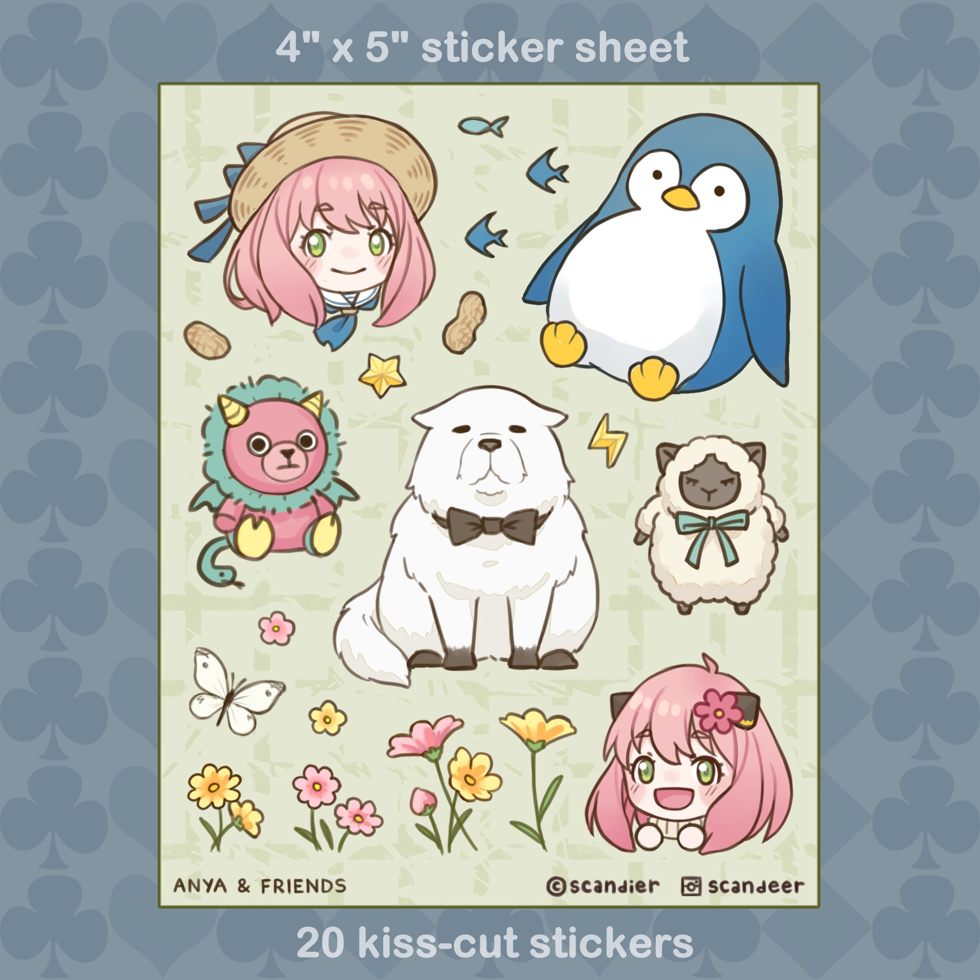 Generic 50 Pcs - Spyy x Family Kazoku no Shouzou Stickers
