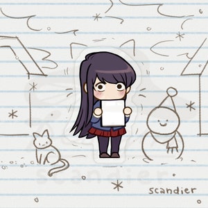 Komi  Vinyl Sticker (clear), 2.6&quot;