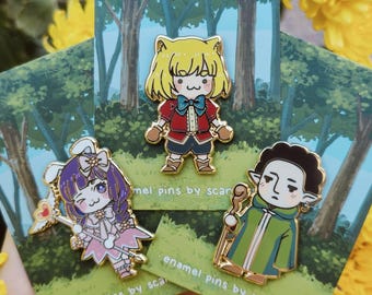 Forest of Savior enamel pins, 1.5-1.6"