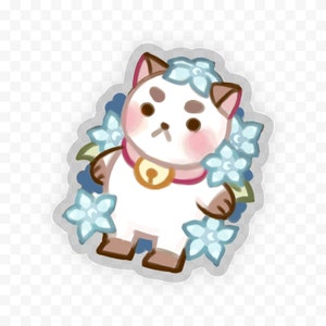 Puppycat Vinyl-Aufkleber (transparent), 5 cm