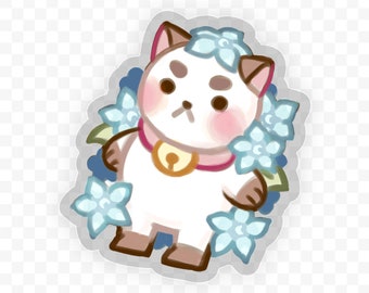 Puppycat Vinyl Sticker (clear)