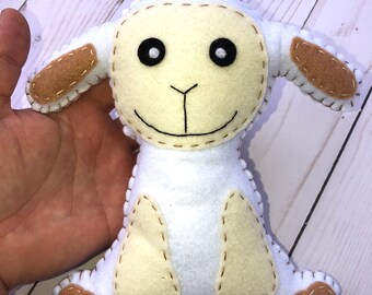 Felt Lamb Plush Animal Toy