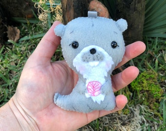 Wool Felt Otter Ornament