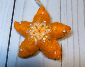 Felt Starfish Ornament