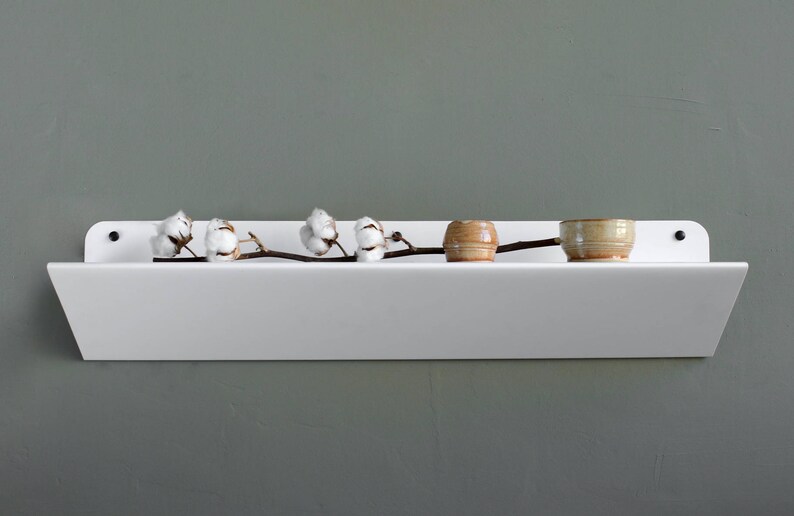 Modern Sheet Metal Shelf Etagere En Acier Plie Etsy