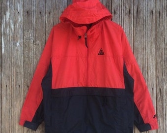 Veste Sweat Grande Unisexe Nike À Vent Coupe Taille Style Poche Colourblock Capuche Acg F116f0Y