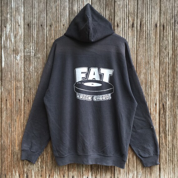Vintage Fat Wreck Chords Punk Rock Sweater Hoodie Unisex Large
