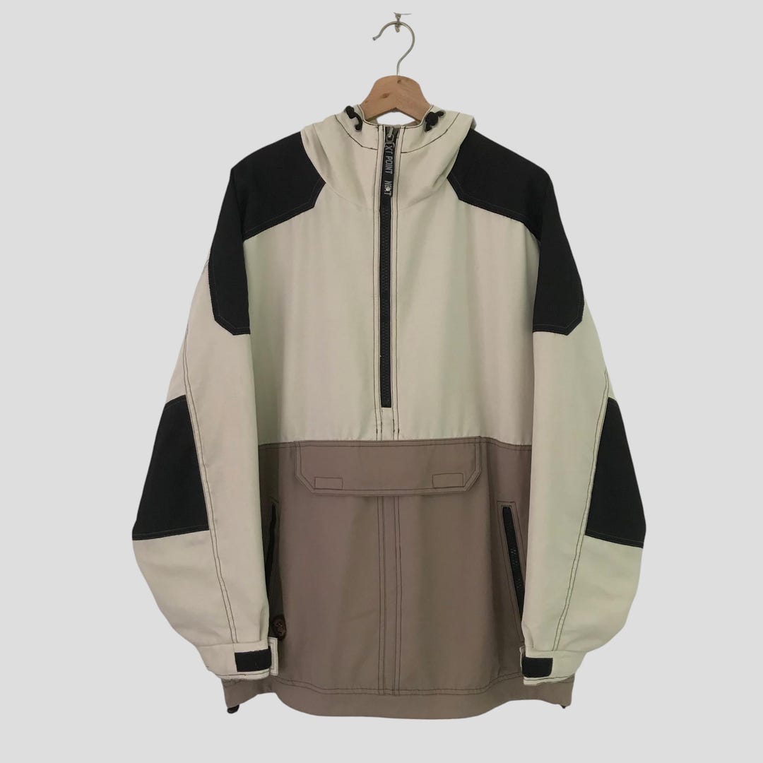 Vintage 90's Retro Style Anorak Jacket Colourblock 2xlarge