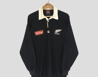 Vintage Canterbury New Zealand All Blacks Rugby Sweater Large