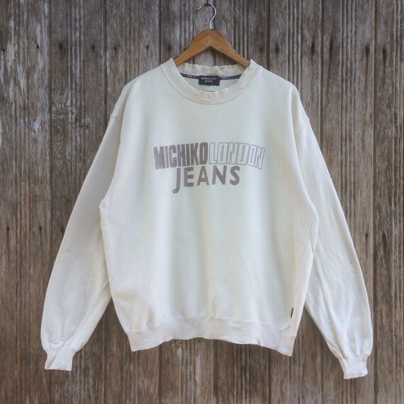 Michiko London Jeans Embroidery Logo Sweatshirts Unisex