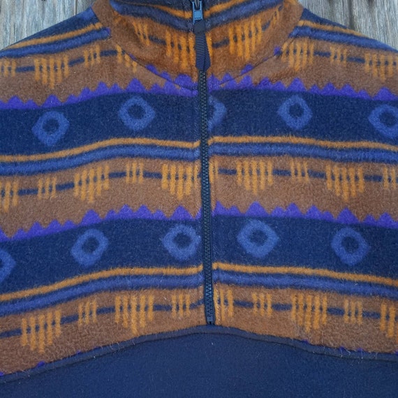 Vintage Sweatshirts Half Zipper Fleece Style Nava… - image 5