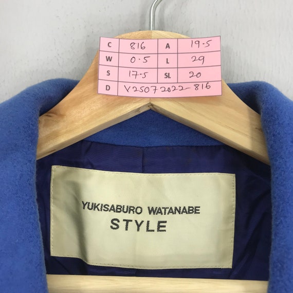 【予約中！】 Vintage Yukisaburo Yukisaburo Japan Coat Blue Wool Watanabe トップス