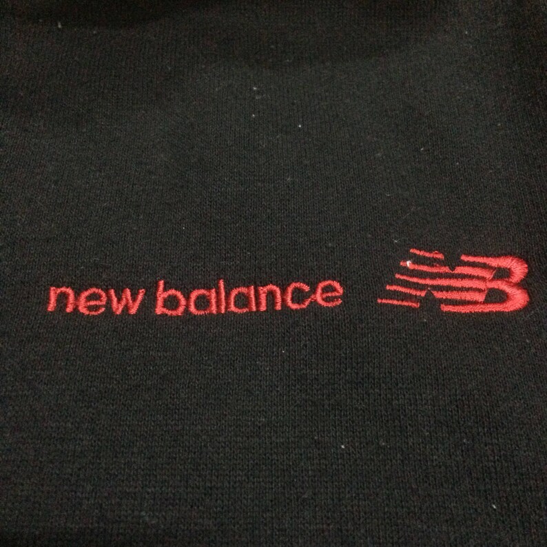 New Balance Small Logo Embroidery Style Logo New Balance Sweatshirt Pullover Medium Size Etsy