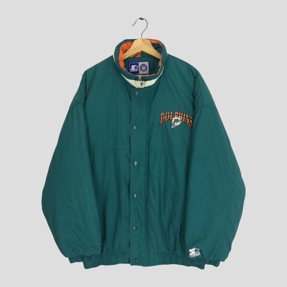Vintage Starter Miami Dolphins Green Jacket Large Miami Dolphins