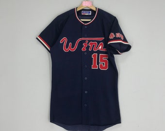 60s 70s MIZUNO ヴィンテージユニフォーム ベースボールシャツ M Vintage 90s Mizuno Baseball Jersey Button Down Style
