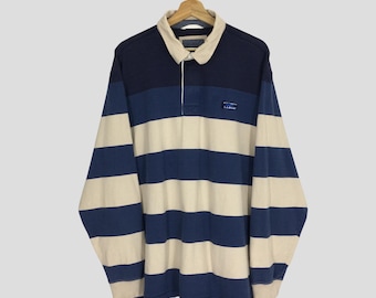 90’s LLBean Rugby shirts Vintage 90's LL Bean Striped Rugby Shirt – CobbleStore Vintage