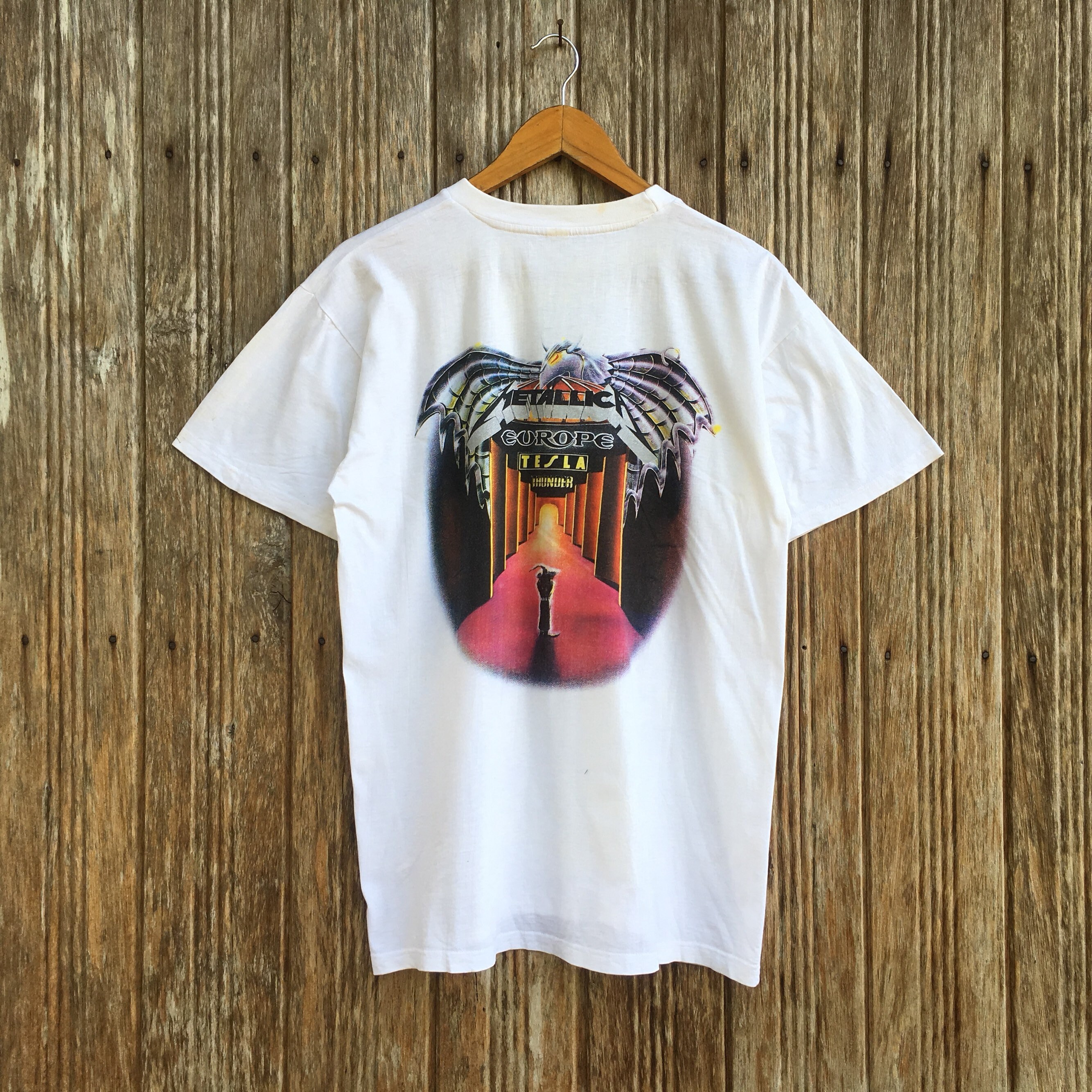 TESLA PROMO TEE Tシャツ サイズL ビンテージ メタリカ Tesla Band T