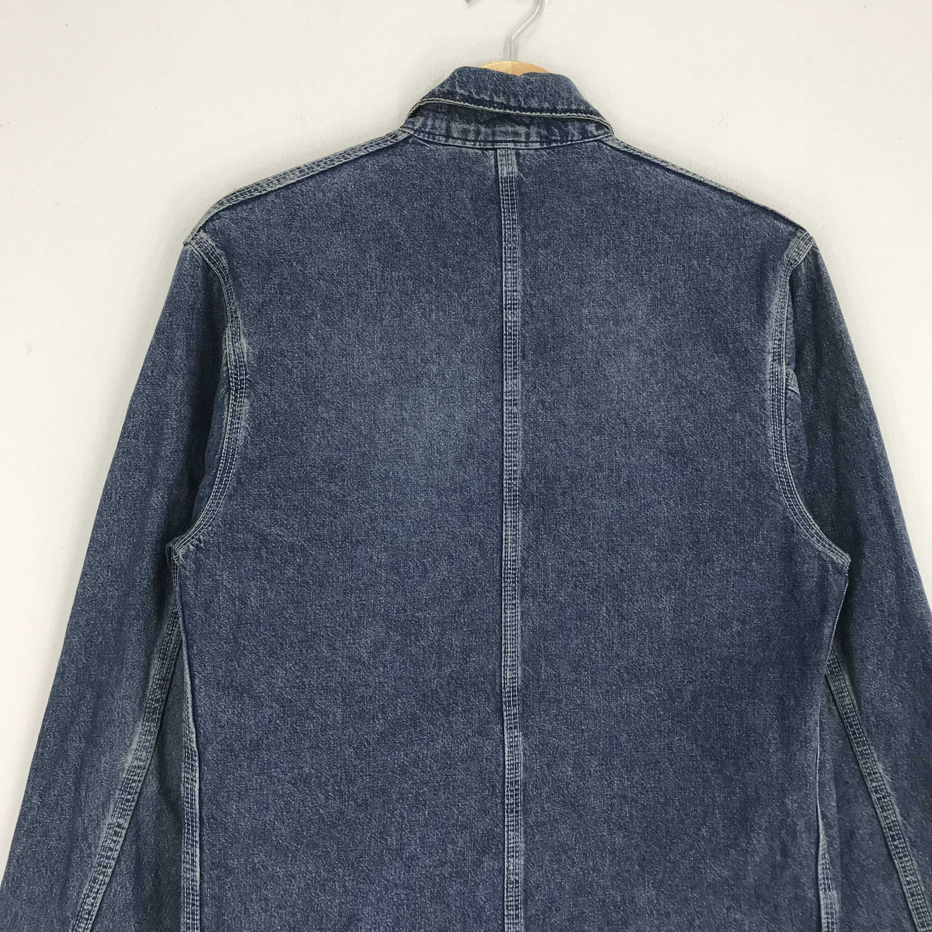 Vintage Carhartt Rugged Outdoor Workwear Blue Indigo Jacket