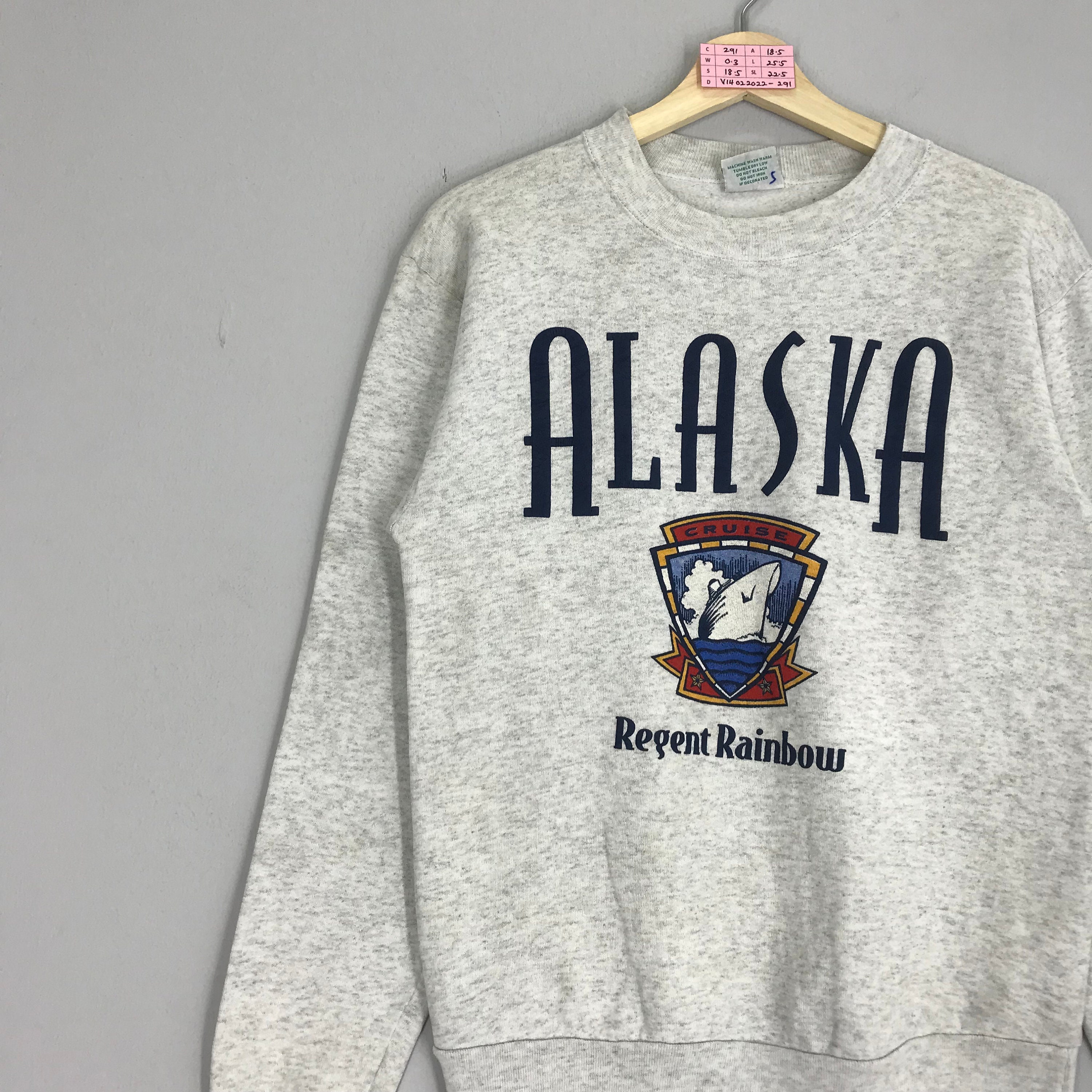 Vintage 90s Alaska Sweatshirt Alaska Crewneck Gray Colour - Etsy