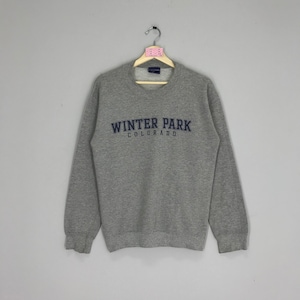 Vintage Winter Park Colorado Sweater Gray Colorado Sweatshirt Colorado Jumper Size S