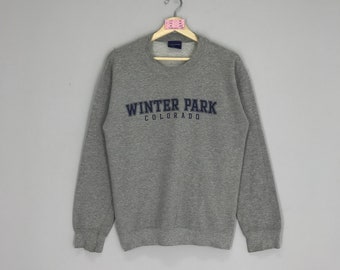 Vintage Winter Park Colorado Sweater Gray Colorado Sweatshirt Colorado Jumper Size S