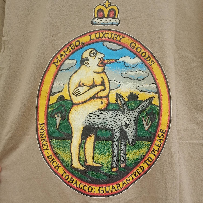 Rare! Vintage Mambo Graphics Art Australia Surf Style T-shirt size L