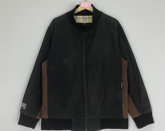 Vintage Members Only Harrington Black Jacket Small 90s Members