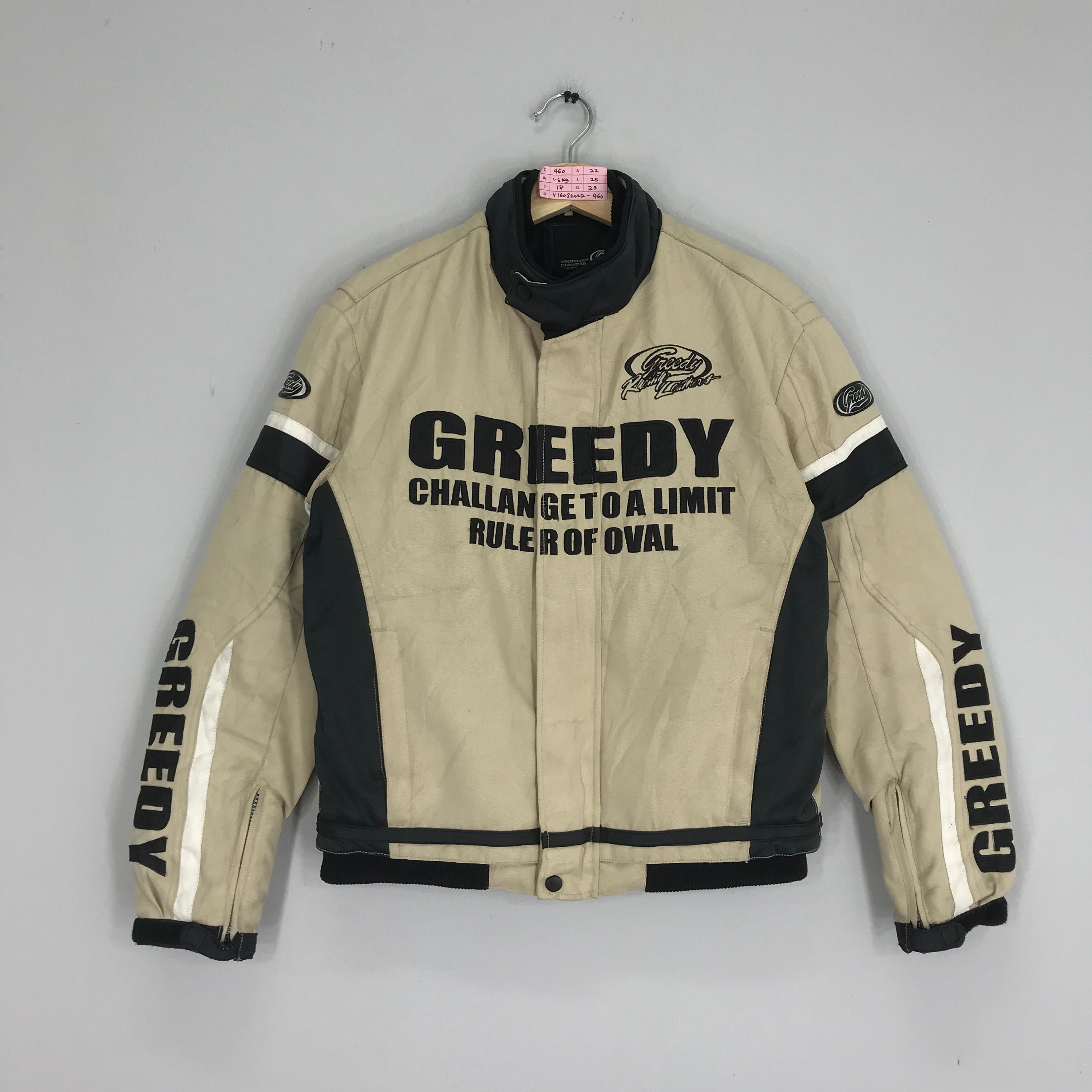 Vintage 90s Greedy Motorcycles Racing Jacket Greedy Japan Vintage 90s Greedy Motorcycles Racing Jacket Greedy Japan