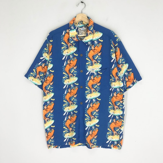 レア　Mambo LOUD SHIRTS アロハ 柄シャツ Vintage Mambo Loud Shirts Medium Australia Surf Graphics