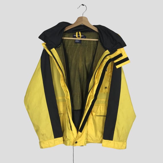 Vintage 90s Polo Sport Yellow Jacket Large Polo Sport Ralph Lauren