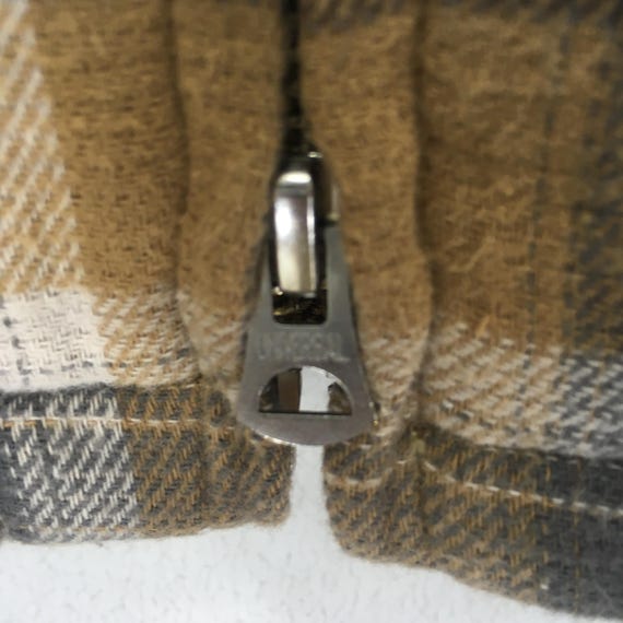 Vintage Pendleton Checkered Brown Jacket Medium P… - image 8