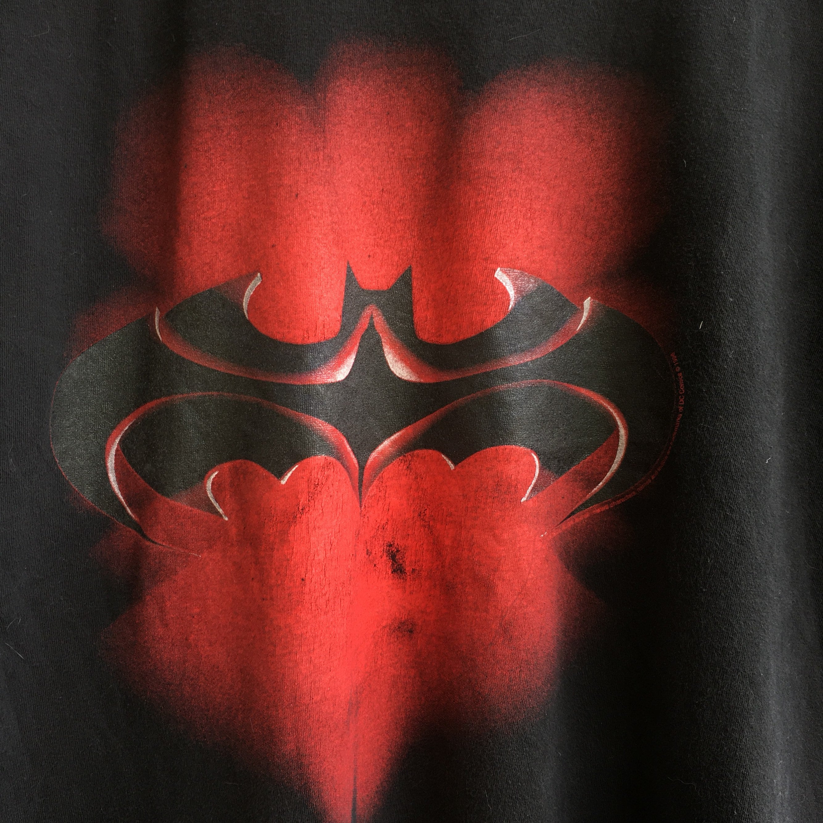90s BATMAN TM&DC Comics(s15) ポロシャツ USED Vintage 90s Spawn vs Batman Todd McFarlane Frank Miller Image