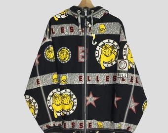 ellesse - 希少　エレッセ　ブルドック柄 スキー スノボーウエア 160サイズ　RaLD59 ellesse - 希少 エレッセ ブルドック柄 スキー スノボーウエア