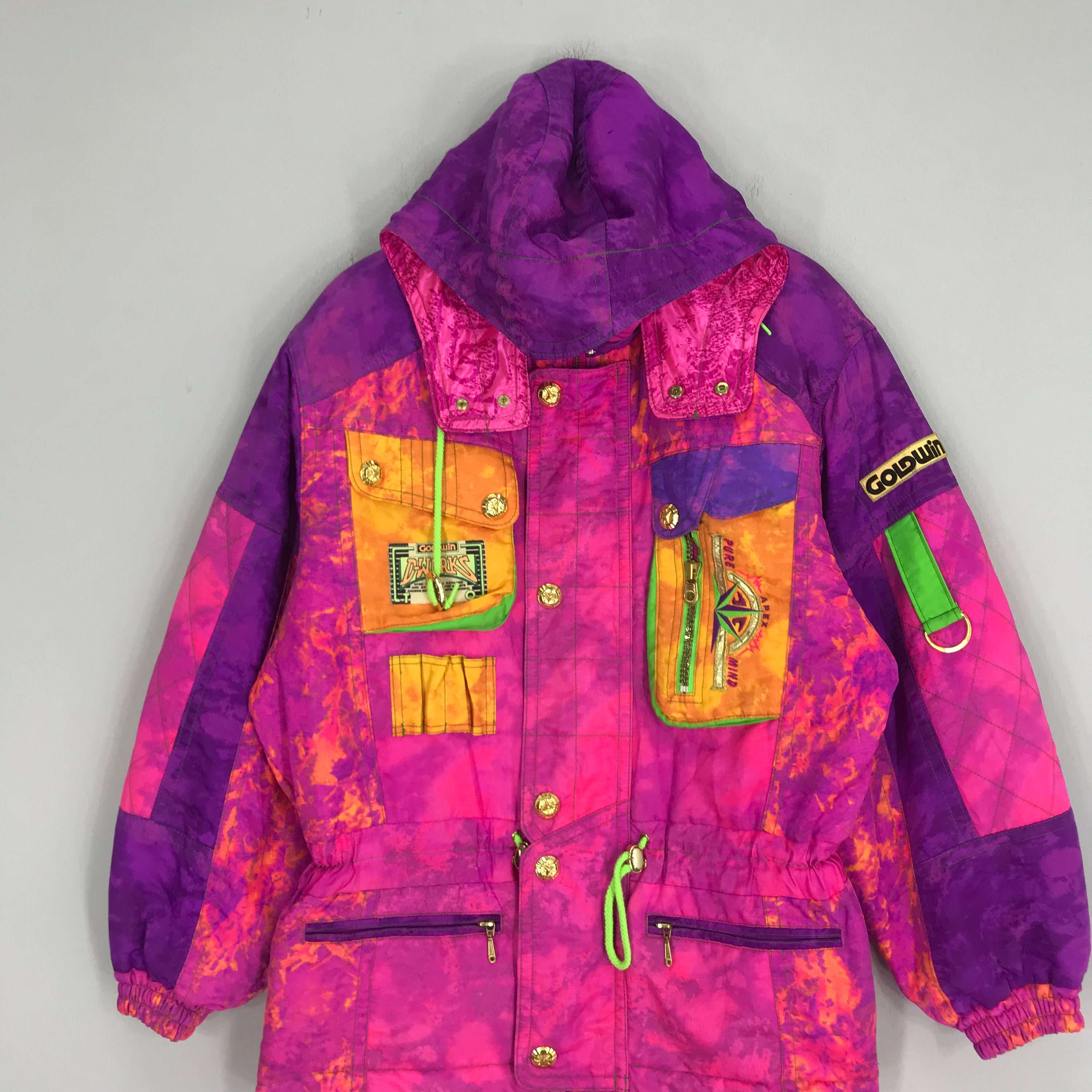 Blond Outerwear Vintage Snowboard Jacket 90s Baggy Men's