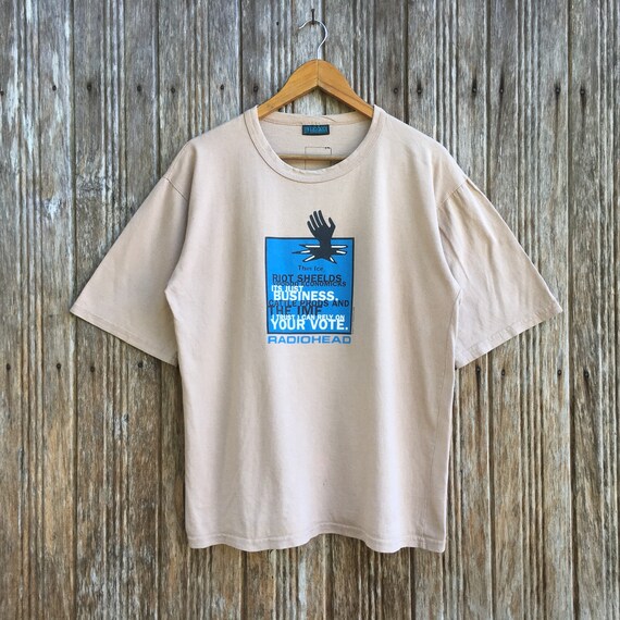 Vintage RADIOHEAD Band Rock T-shirt 90s Unisex Med