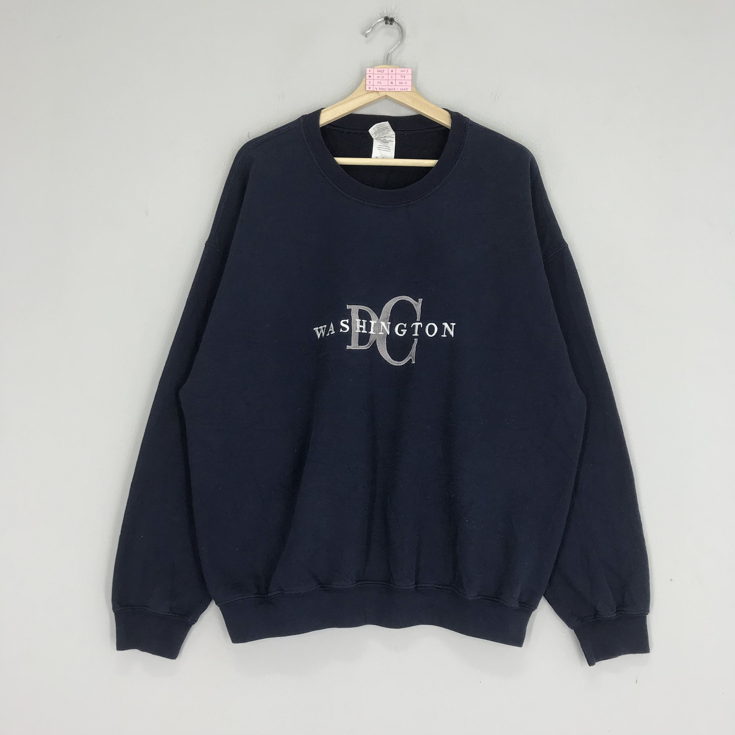 vintage Washington DC Sweatshirts Washington Crewneck Washington Pull Washington Broderie Logo Pull Pull Taille XL