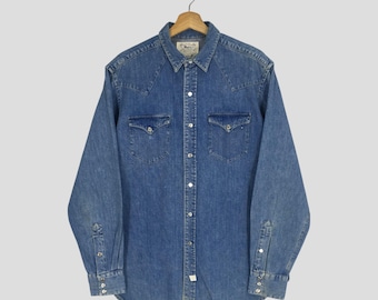 Vintage Polo Country Ralph Lauren Jeans Shirt Xlarge 90s Polo Pony