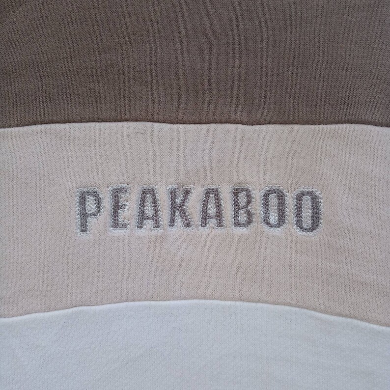 Rare! PEAKABOO Surf Surfing Style Full Zipper Sweater Jacket Double Pocket Large size