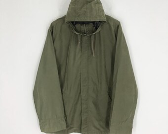 Vintage Paul Smith Jeans Olive Green Parka Jacket Medium Paul