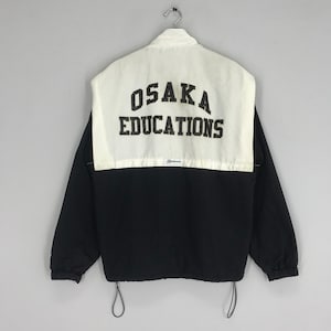 Vintage Osaka Kyoiku University College Osaka University Japan Sweater Jacket Zipper Size M