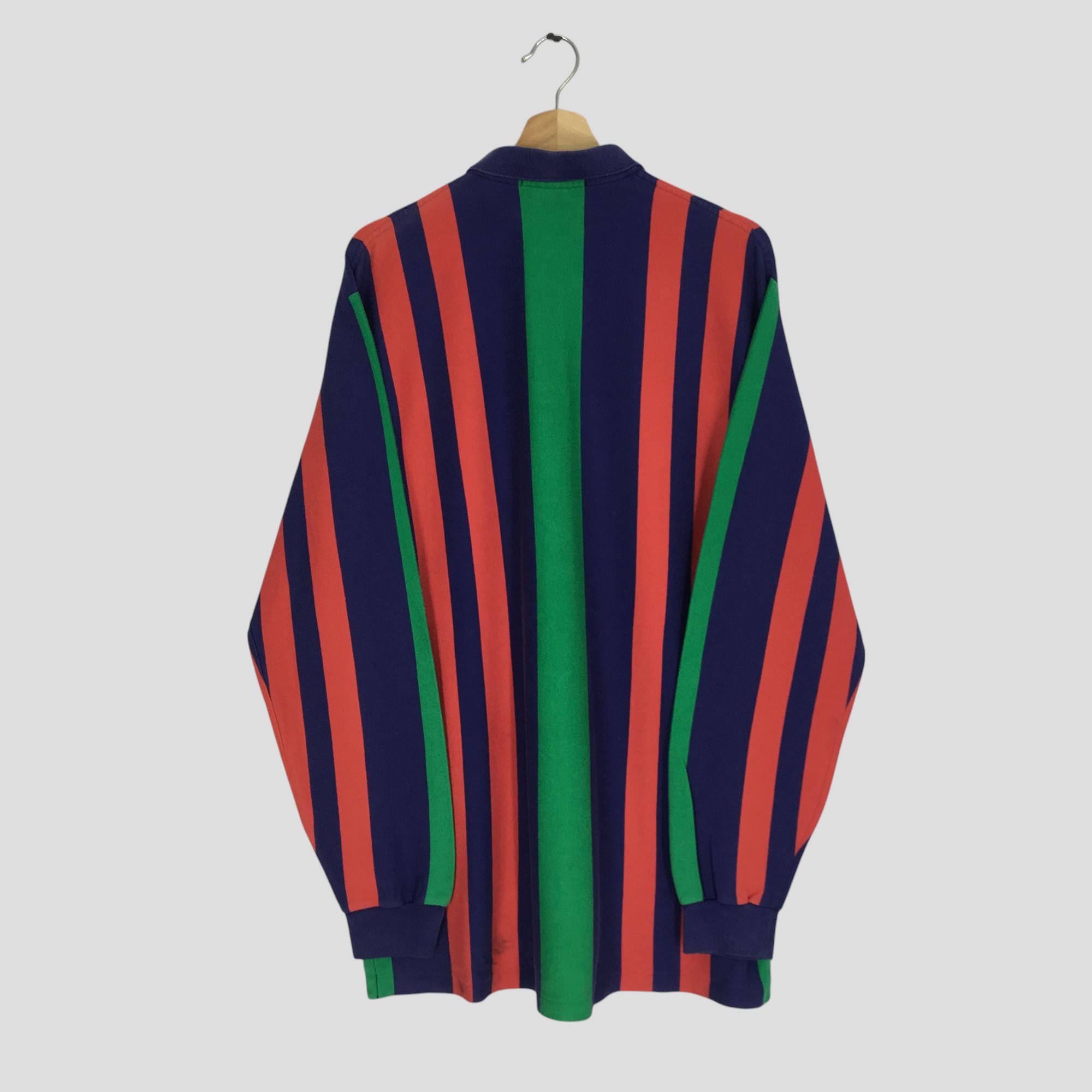 Vintage 90's Polo Ralph Lauren Multicolor Striped Xlarge Polo
