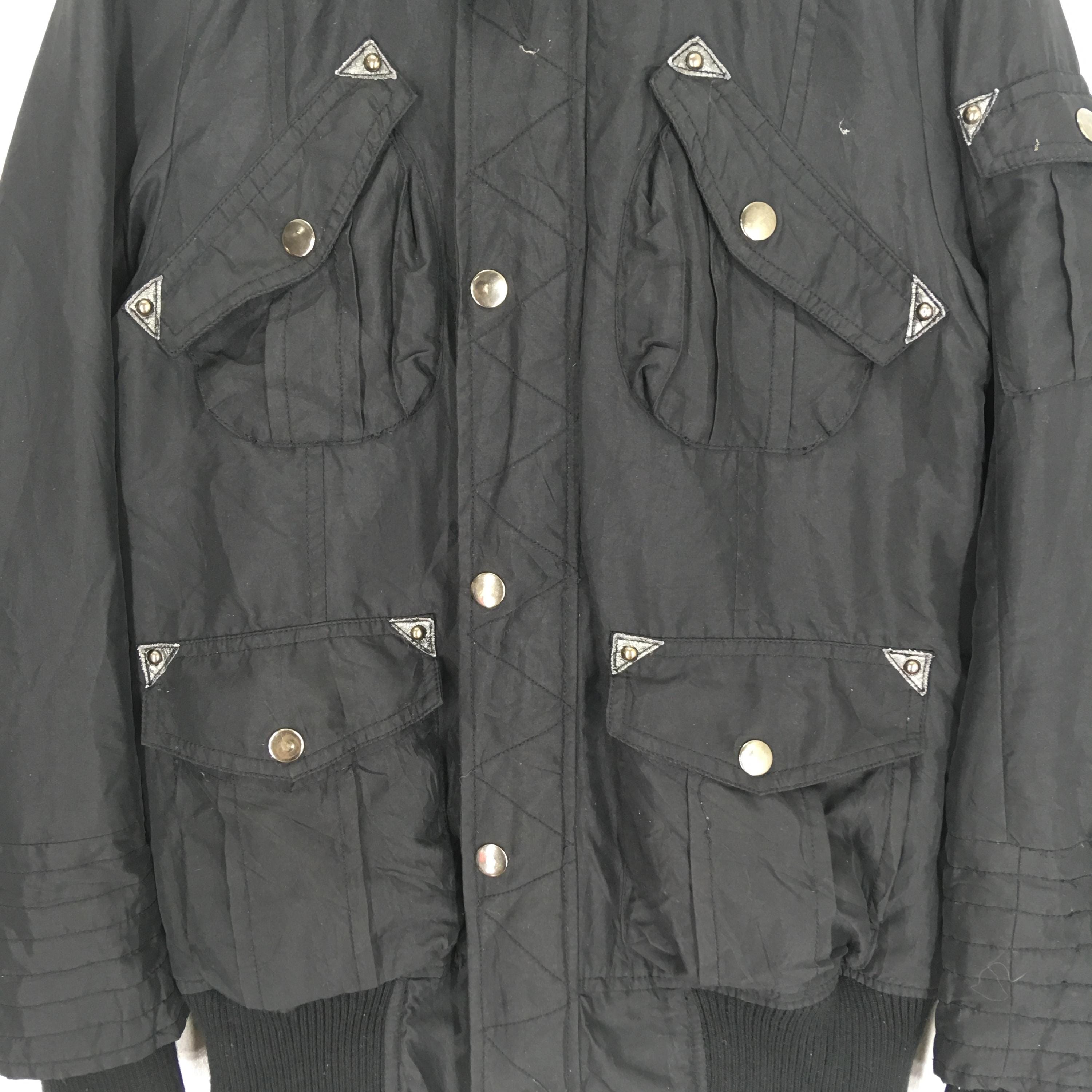 ジャケット・アウター PPFM short length coat archive black Vintage PPFM Japanese Designer Black Utility Bomber Jacket
