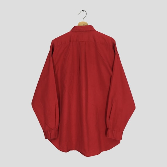 Vintage Polo Ralph Lauren Red Casual Shirt Xlarge Polo Ralph