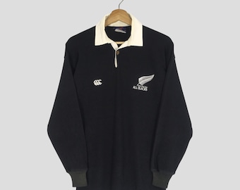 Vintage Canterbury New Zealand All Blacks Rugby Sweater Large
