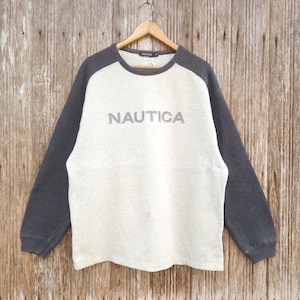 NAUTICA Embroidery Logo Sweatshirts Unisex Medium size