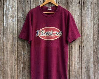 Vintage Vision Street Wear Skateboards Style T-shirt Medium size