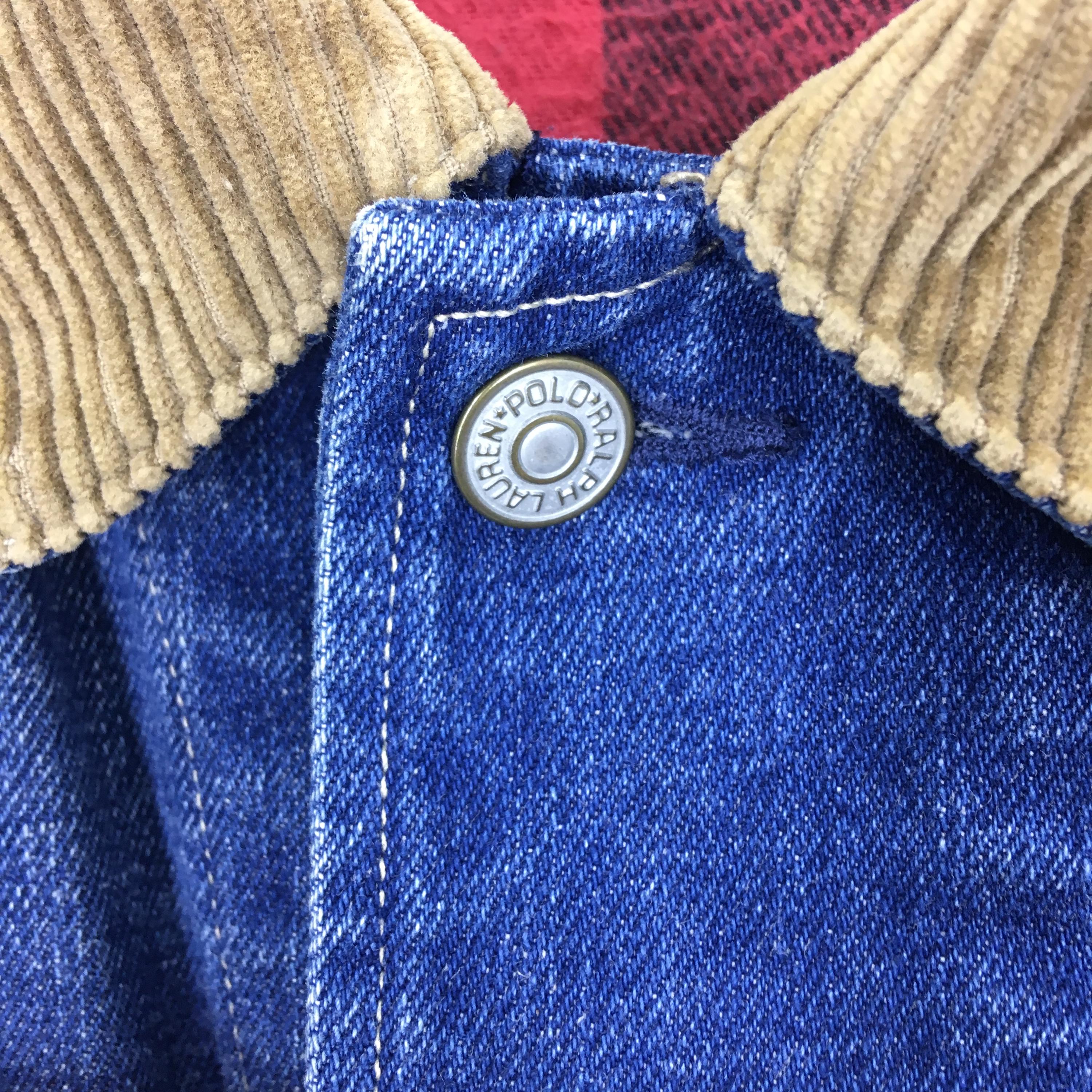 Vintage 90's Polo Ralph Lauren Denim Jacket Stonewash Blue 2xlarge