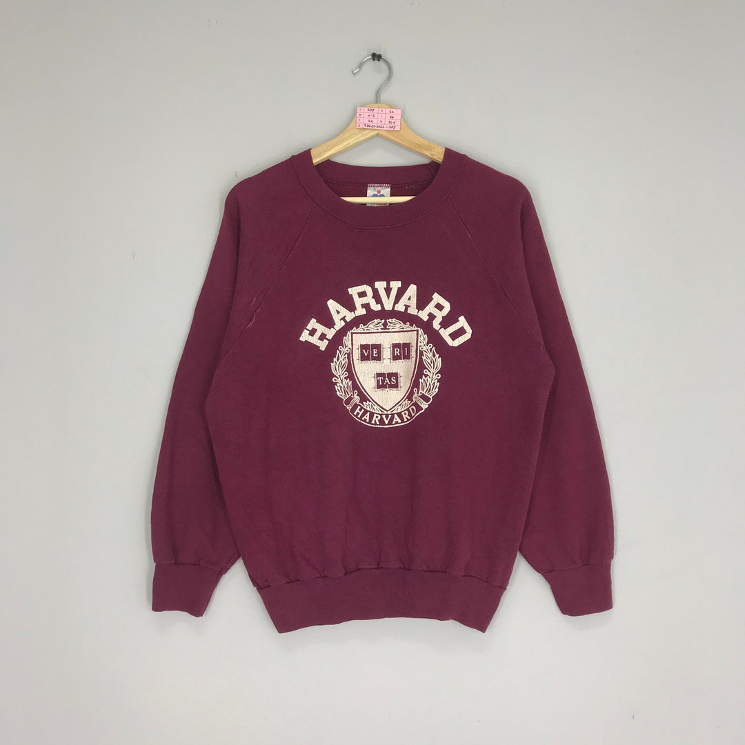 Vintage Havard University Logo Sweater Havard Sweatshirts Big Logo Size ...