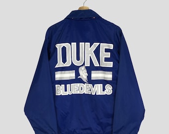 Vintage 90s Duke University NCAA Satin Jacket Duke Blue Devils