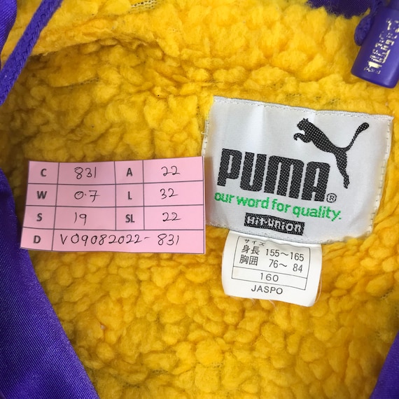Rare!! Puma Sport Big Logo Warmer Jacket Hoodie Puma Cougars